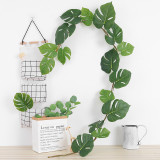 2021Turtle back rattan decorative water pipe ceiling to cover plastic rattan air conditioning pipe winding leaves