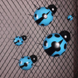 Colorful Multi-sizes Metal Ladybug Garden Decor Wall Metal Art Decoration Hanging Animals Ladybird Metal Art Wall Decor Hanging