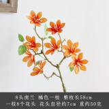 Simulation flower silk flower home  decoration wedding manufacturers wholesale 8 Tiger orchids