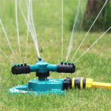 Lawn Garden Irrigation Sprinkler Adjustable Trigeminal Nozzle 360 Degree Rotating Sprinkler For Watering Lawn Plants Flowers