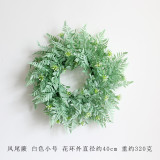 2021Simulation wreath of Eucalyptus stars grass ring door decoration wall decoration wedding