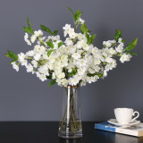 2021 artificial plant single branch small peach blossom indoor study artificial flower decoration