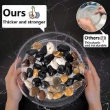 12 Inch 8 Pack High Quality Clear Plastic Flower Plant Pot Saucer Plastic Garden Round Plant Saucer