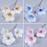 2021Simulation of three morning glory wedding hall road lead hotel home decoration photography props flower material