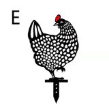 Chicken Yard Art Metal Hen Acrylic Hollow Out Chicken Ornaments Garden Lawn Hen Statues Yard Decor Garden Backyard Decorations