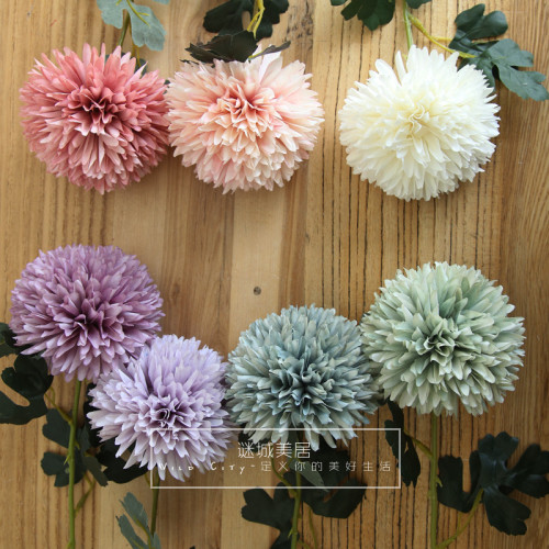 2021Home decoration vase flower wedding arrangement artificial flowers European hydrangea simulation flowers