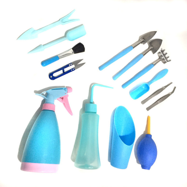 Succulent Planting Watering Transplanting Seedlings Shovel Rake Squeeze Water Bottle Gardening Potted Micro Landscape Tool