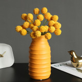 Plastic artificial flower home decoration flower arrangement material simulation 9 bunched ball chrysanthemum bouquetPlastic art