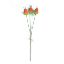 Manufacturer's new plastic flower wedding hotel decoration simulation flower home display 3 bunches of thorn velvet fruit