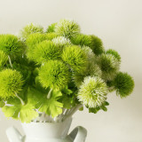 Home furnishing table decoration bottle flower shop small ornaments fresh single branch simulation flower grass ball