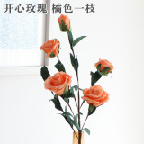 5 colors Optional PE foam flower garden simulation flowers 5 flowers wholesale roses