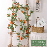 Simulation daisy flower rattan sunflower rattan air conditioning pipe winding background wall window decoration wedding flower