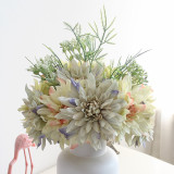 2021Mix and match simulated flowers to tie up bouquets of dahlias with Floral Wedding