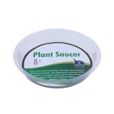 5 Pack of  10 Inch Clear Plastic Plant Saucers for flower pot