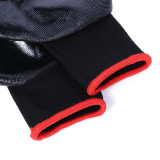 Fashionable Nylon Nitrile Gloves Wear-Resistant Non-Slip Dipped Gloves Construction Site Protective Work Supplies