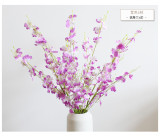 5 fork imitation flower dance orchid silk flower decoration wedding ornaments wenxinlan manufacturer wholesale