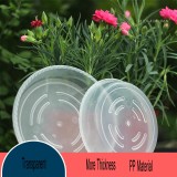 Clear Round Plastic Saucer Seeding Plant Saucer Transparent Flower Planter Pot Tray