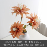 Simulated silk flower home furnishings wedding decoration flower arrangement network new 3 big clawed chrysanthemums