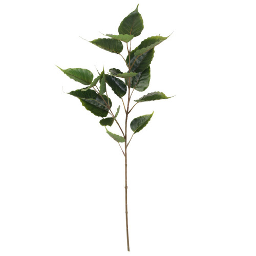 2021Simulated hand feel simulated green plant Bodhi leaf home indoor living room decoration artificial flower