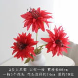 Simulated silk flower home furnishings wedding decoration flower arrangement network new 3 big clawed chrysanthemums