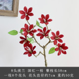 Simulation flower silk flower home  decoration wedding manufacturers wholesale 8 Tiger orchids