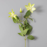 2021Home wedding silk flower plastic decorative flower simulation 3 wire lotus