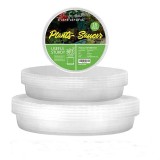 6 Pack of 12 inch Clear Durable Plastic Plant Saucer  Plastic Flower Plant Pot Saucer