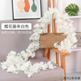 2021Simulated cherry vine winding air conditioning pipe vine flower tree artificial plastic artificial flower