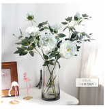 2021Simulation silk flower decoration wedding manufacturers wholesale 3 European peonies