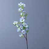 New simulation 2  medlar flower  silk flower living room table display of soft decoration engineering plastic flower who