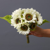 New 9 head bouquet of sunflower  flower bride wedding photography holding a simulation bouquet