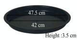 Black Thick Plastic Flowerpot Drip Tray Plant Pot Saucer Flowerpot Chassis Tray For Fleshiness Planter Garden Balcony