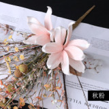 Holding dry bouquet retro color wedding bride bridesmaids holding flowers home living room decoration put dry bouquet