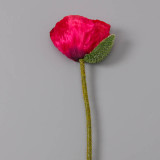 2021Emulation flower home decoration flower wedding props wholesale single cloth poppy