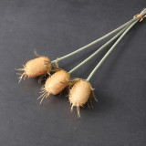 Manufacturer's new plastic flower wedding hotel decoration simulation flower home display 3 bunches of thorn velvet fruit
