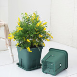 Square Root Control Gallon Bottom Support Breathable Drainage Plastic Flower Pot Tray