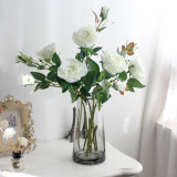 2021 manufacturer wholesale wedding home decoration bottle flower 2 simulated flower roses