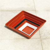 Plastic Flower Pot Tray Square Cushion Torus Bottom Cushion Large Thickening Manufacturer Wholesale