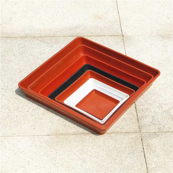 Plastic Flower Pot Tray Square Cushion Torus Bottom Cushion Large Thickening Manufacturer Wholesale