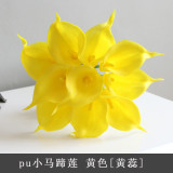 Pu Mini Hand simulation flower home decoration bottle flower photography props ornaments Calla Lily