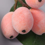 Simulation 14 fruit loquat indoor home home study meaty ornaments shop decoration vase flowers