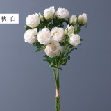 Artificial flower wedding decoration simulation flower home decoration retro rose bouquet