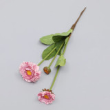 2021Factory Hot Sell 3 leads Artificial Gerbera Daisy Silk Flowers For Home Decoration