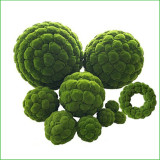 Cute Artificial Moss Stones Grass Home Garden Bonsai Decoration For Garden Path Moss Balls Green Artificial Moss For Decoration