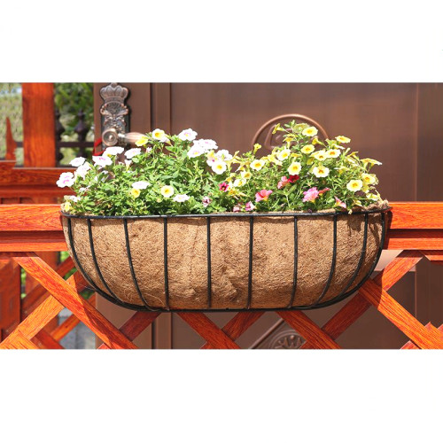 Hot Selling Wall Hanging Flower Pot Coconut Palm Mat Replacement Liner Plants Basket Coconut Fiber Flower Pot