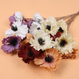 2021Simulated four poppy Wedding Hall Road Guide low flower arrangement home silk flower decoration