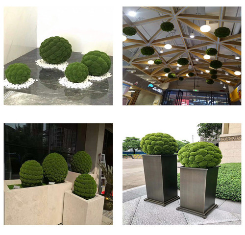 Cute Artificial Moss Stones Grass Home Garden Bonsai Decoration For Garden Path Moss Balls Green Artificial Moss For Decoration