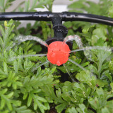 8-hole Drip Irrigation Adjustable Sprinkler Irrigation Device Red Dripper