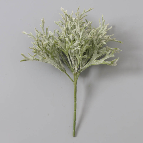 2021 Guest corsage bride wedding plastic fake flower flocking antler leaves