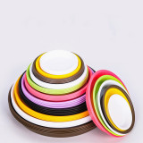 Hot Sale Colorful Plastic Flower Pots Saucer Durable Resin Indoor Plant Pot Container Saucer Garden Plant Pot Saucer Round